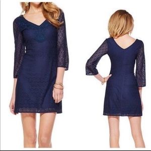 Lilly Pulitzer Alden Lace Tunic Dress Navy